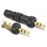 AC-18-GN - Jack 3.5мм штекер стерео, с фиксирующей гайкой, для мобильных радиосистем