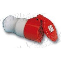 02176 - Кабельна розетка СЕЕ-типу, 7 полюсів, ном. напр. 400В, ном.струм 16А, IP44