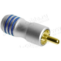 AC-2270-4X - Разъем RCA кабельный, штекер, пайка, на кабель диам. до 4.0 мм, черная маркировка