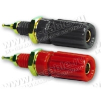 AC-6044-B-AU - Роз'єм "банан", гніздо, на панель, для кабелю перетином від 1.5 до 6.0 мм2