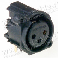 AC3FAHL1-AU-PRE - Панельний роз'єм XLR3 гніздо, горизонтальне встановлення на плату, без замка-фіксатора