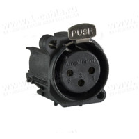 AC3FAV1-AU-PRE - Панельний роз'єм XLR3 гніздо, вертикальне встановлення на плату, A-посадка