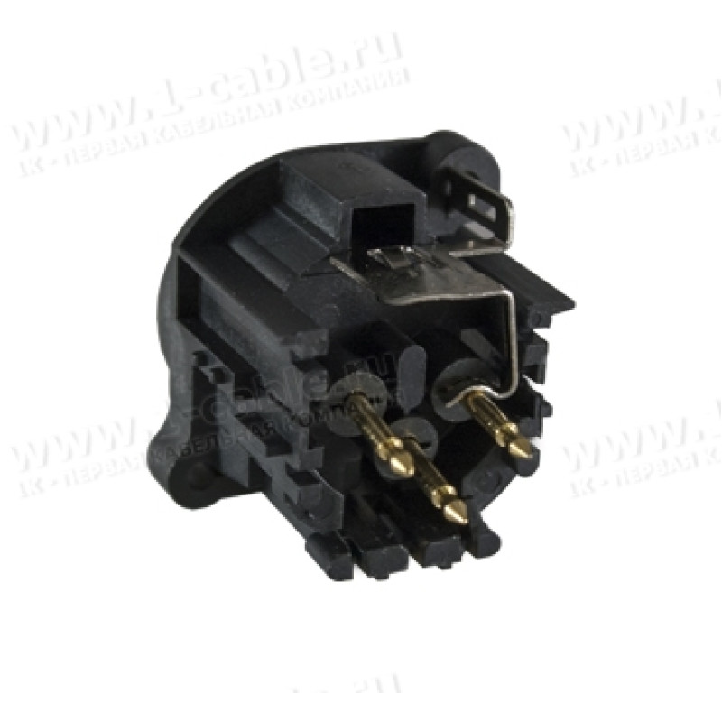 AC3MAV2-AU-PRE - Панельный разъем XLR3 штекер, вертикальная установка на плату, A-посадка