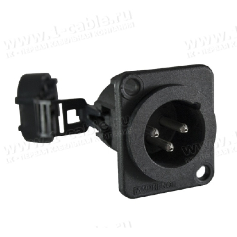 AC3MDPIL BULK - XLR 3 штекер на панель, тип-D, для швидкого збирання, в розібраному вигляді