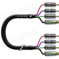 1T-VC18-00.5 Кабель відео комбінований S-Video (miniDIN4 штекер) + 3х RCA штекер (RGB) > S-Video