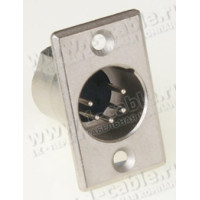 AC5MPNZB - XLR 5 штекер на панель, тип-P, базова модель, колір-чорний, корпус-метал