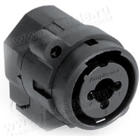 ACJC10HL BULK - Роз'єм Combo (XLR3 + Jack 6.3 стерео) панельний, з нормалізацією і вимикачем заземлення