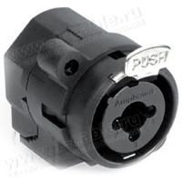 ACJC6H BULK - Роз'єм Combo (XLR3 + Jack 6.3 стерео) панельний, без нормалізації, із замком-фіксатором