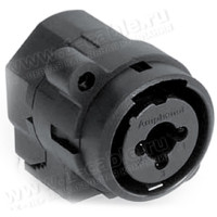 ACJC9HL BULK - Разъем Combo (XLR3 + Jack 6.3 стерео) панельный, с нормализацией, с фиксирующей пружиной
