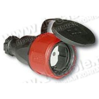 2511-SL - Кабельне гніздо, гумове, SHUKO-типу, IP44 з кабельним ущільнювачем, з гумовою кришкою