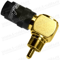ACR-61A-6R - Разъем RCA кабельный, серия "Reference Line", штекер, короткий прямой угол