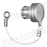 BRA.2B.200.PCSG - Заглушка для не закріплених роз'ємів Lemo, серії 2B, A=18.0, B=21.0, L= 14.5, N=60 мм