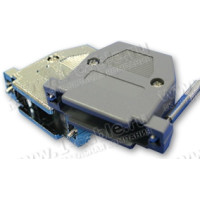 DP-25FM - Корпус разъема D-SUB, 25 контактов, удлиненные винты, литой металлический корпус