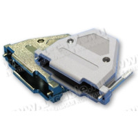 DP-37FM - Корпус роз'єму D-SUB, 37 контактів, подовжені гвинти, литий металевий корпус