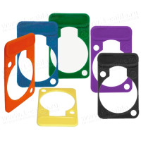 DSS-BLUE - Табличка маркувальна кольорова, для панельних роз'ємів XLR, D- посадка