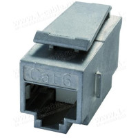 J00029A0051 - Адаптер панельний RJ45, вставка AMJ, гніздо - гніздо, посадка 19.3х14.7