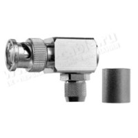 J01000A0064 - Роз'єм BNC кабельний, штекер посилений, кутовий, обтиск, ц.контакт - пайка