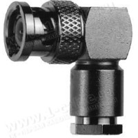 J01000A0805 - Разъём BNC кабельный, штекер, угловой, муфта (закрутка), 50 Ом, G1 (RG-58C/U)
