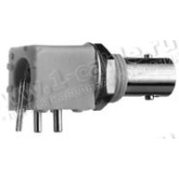 J01001A0038 - Роз'єм BNC для установки на друковану плату, гніздо, паяння, 50 Ом