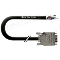 1T-VGA24-01 Кабель- односторонній відео компонентний VGA/RGBHV, Basic, D-Sub 15-пін штекер > Pigtail