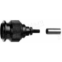 J01010B0027 - Роз'єм TNC кабельний, штекер додаткова фіксація ц.провідника, обжим, 50 Ом