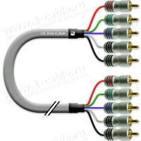 1T-VGA32-10 Кабель відео компонентний RGBHV, E-1, 5х RCA штекер > 5х RCA штекер, діаметр - 9.9 мм