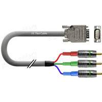 1T-VGA83-01 Кабель відео компонентний RGB, 75 Ом, D-Sub 15-пін штекер (екран) > 3х RCA штекер