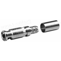 J01290A0062 - Разъем HD-BNC кабельный, штекер, 75 Ом, для цифровых сигналов (HDTV), обжим