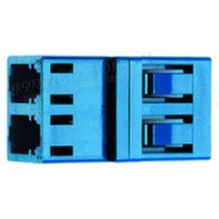 J08071A0002 - Оптичний адаптер дуплексний панельний серії LC, прохідний, LC-LC, багатомодовий
