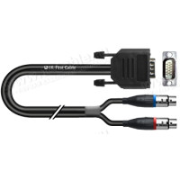 1T-AIB77-12 - Кабель інструментальний, Basic, D-Sub 15 pin штекер (3-рядний) > 2x XLR3 гніздо