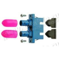 J08082A0007 - Оптический адаптер панельный дуплексный переходной ST/SC, проходной, ST/SC- Duplex