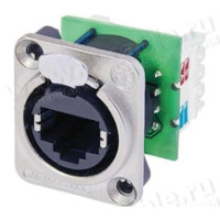 NE8FDV-YK - Роз'єм RJ45 Ethercon у корпусі D-посадки під затиск дроту IDC, AWG 26-20, нікель