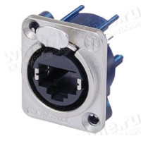 NE8FDV - Роз'єм RJ45 Ethercon в корпусі D-посадки для вертикальної установки на п/плати монтажу PCB