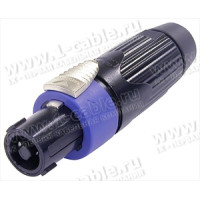 NLT4FX - Кабельный разъём speakON, серия STX, IP54, корпус- матовый никель, контактов- 4