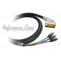 1T-VR24-00.7 - Кабель відео компонентний, YPbPr, Reference Line, SCART штекер > 3х RCA штекер