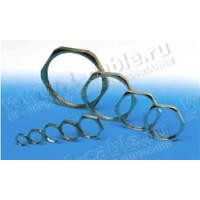 PG-NUT11М - Гайка для кріплення кабельного вводу, нікельована латунь, з'єднання PG11