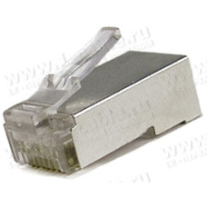 RJ45-MP8(8C)-FS-C6 - Разъем RJ45 кабельный под витую пару 6 кат., экранированный, универсальный