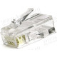 RJ45-MP8(8C)-U-C6 - Разъем RJ45 кабельный под витую пару 6 кат., универсальный, для витой и цельной жилы