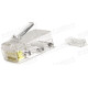 RJ45-MP8(8C)-U-C6 - Разъем RJ45 кабельный под витую пару 6 кат., универсальный, для витой и цельной жилы