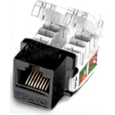 RJ45-MP8(8P)-F-WH - Разъем RJ45, панельная вставка Keystone, категория 5e, dual IDC