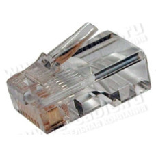 RJ45-MP8(8C)-U-C5 - Разъем RJ45 кабельный под витую пару 5 кат., универсальный, для витой и цельной жилы