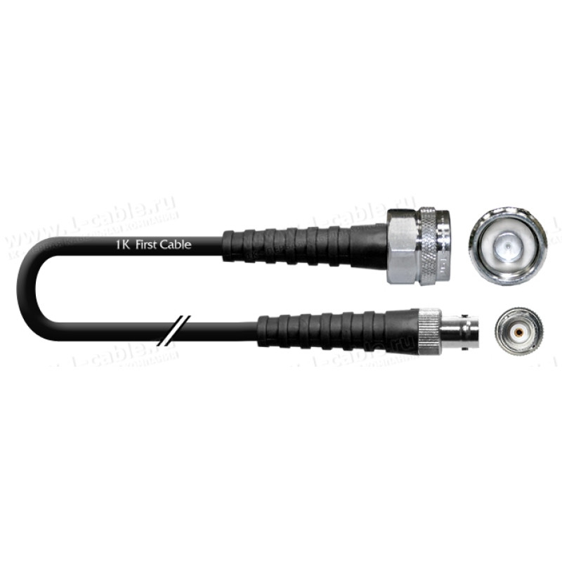 1T-VX20-000.5 Кабель коаксиальный переходной 50 Ом, стандартный, N штекер > BNC гнездо, диаметр- 4.95мм