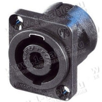 NL4MP - Панельний роз'єм speakON, квадратний фланець, ном. напруга - 30 А, контактів -4