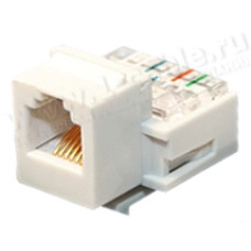 RJ12-6P6C-F - Разъем телефонный RJ12, панельная вставка keystone, гнездо, IDC