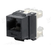 RJ45-MP8(8P)С-F - Роз'єм RJ45 компактний, панельна вставка keystone, категорія 5e