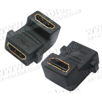 HDMI-PA-HDMI-FF - Адаптер проходной панельный угловой HDMI гнездо >  HDMI гнездо, винтовое крепление