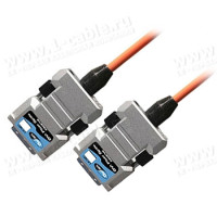 CAB-DVIFO-100MM - Цифровой оптический кабель DVI-D, серия  FO, с встроенным преобразователем сигналов
