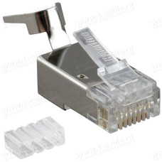 RJ45-MP8(8C)-FSTW-C6 - Разъем RJ45 кабельный под витую пару 6 кат., экранированный, для толстых проводников