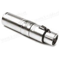 AC3F5MW - Адаптер XLR 3 гніздо - XLR 5 штекер, колір - нікель, Amphenol (Австралія)