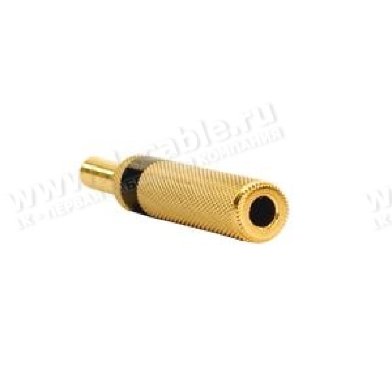 AC-112-N - Jack Phono 6.3мм стерео гнездо, на кабель диам. до 6 мм, контакты- покрытие никель